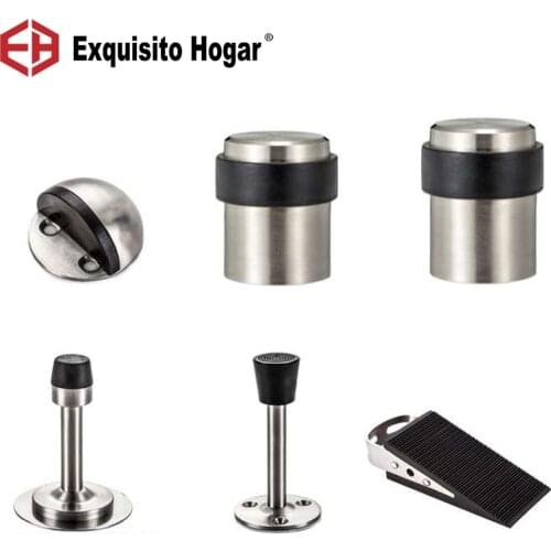 Free Shipping Hardware Door Stops Suction Anti-Collision Stainless Steel Rubber Stopper Turtle Has Binding Resistance