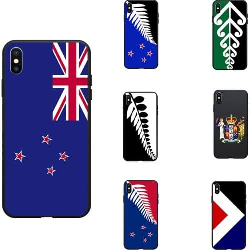 New Zealand National Flag Coat Of Arms Theme Soft TPU Phone Cases Cover Image Logo For iPhone 6 7 8 S XR X Plus 11 Pro Max