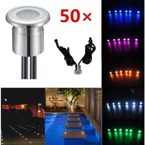 ***DHL free***50pcs/Lots Low Voltage Deck Step Lighting for Outdoor Garden Recessed Buried Lamp for Decoration 12V IP67
