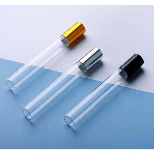 100 PCS/Lot 10ml Essential Oil Bottle Roller Ball perfume sample bottle Glass Roll On Durable Cosmetic Containers