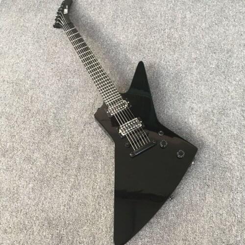 Glossy black James Hetfield 7 strings explo electric guitar metallic EXPLO 7 guitar rosewood fretboard free shipping guitare