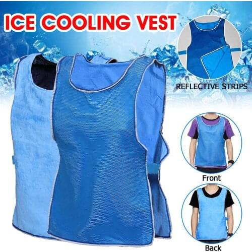 Unisex Summer Icy Cooling Vest Evaporative Cooling Vest for Men and Women for Camping Hiking Fishing Cycling Running Cooking