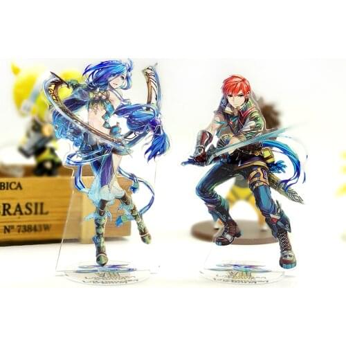 Love Thank Ys VIII 8 Lacrimosa of Dana Adol Christin Dan acrylic stand figure model double-side plate holder topper anime GAME