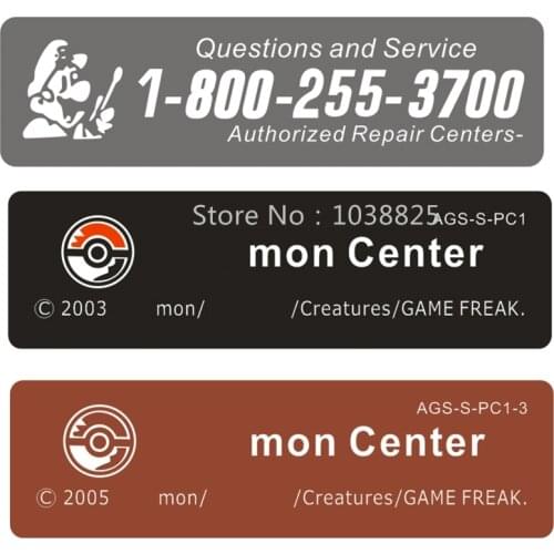 100pcs battery cover lable sticker For Game boy Label Sticker For GameBoy GBA GBC GBP GBA SP Console battery cover sticker