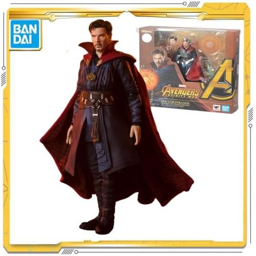 Original BANDAI Marvel Avengers: Infinity War SHF Doctor Strange Model Toy Action Figures Toys For Children Gift