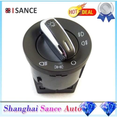 ISANCE Euro Headlight Switch 3BD941531 For VW Jetta Golf MK4 Bora New Beetle Passat B5 Polo 9N / 9N3 Sharan Lupo 1995-2005
