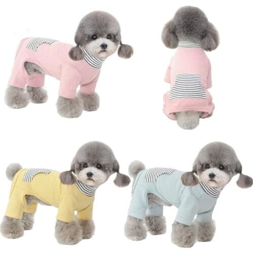 Small Dog Pajamas Jumpsuit Overalls Yorkshire Pomeranian Shih Tzu Maltese Poodle Bichon Schnauzer Dog Clothes Puppy Pet Clothing
