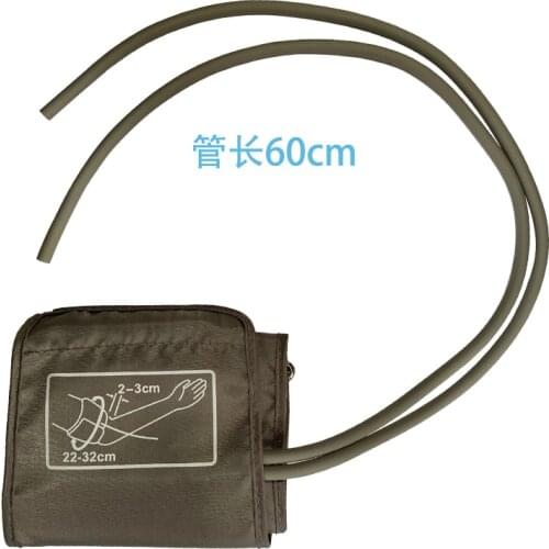 Adult portable manual sphygmomanometer cuff mercury double tube blood pressure meter arm belt length 22-32cm