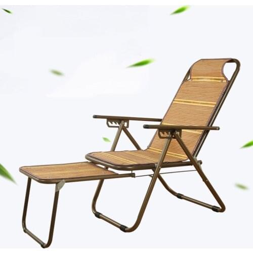 Enngu Deck chairs Adult lunch break couch bamboo reclining chair folding chair