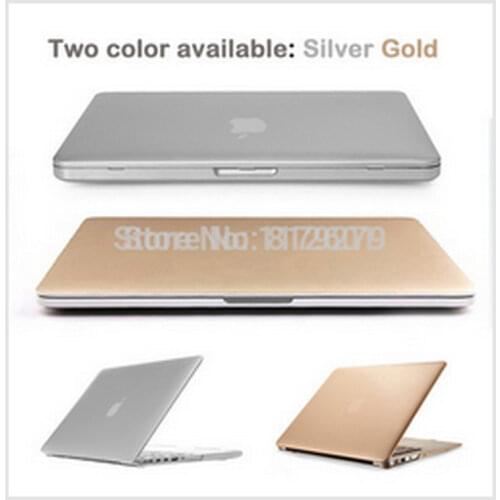Laptop bag case 3 in 1Silver gold Sleeves Covers Cases for Macbook air 11 12 13 pro 15 retina+ US clear TPU+LCD without logo