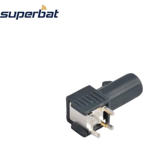 Superbat 10pcs Fakra Code "G" Plug PCB Mount Right Angle Connecntor Grey/7031 Remote Control Keyless Entry
