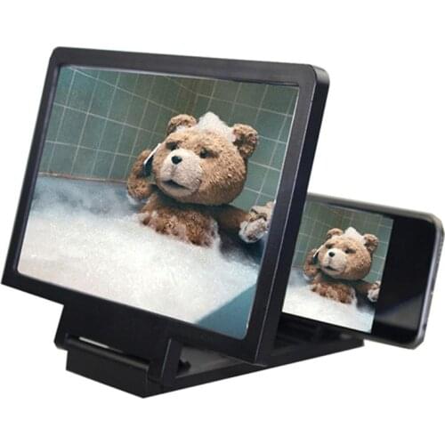 Screen magnif 3D Movie Amplifier 3X Zoom Enlarged Phone Screen 3D Video Amplifier Radiation Eye Treasure For phone holder