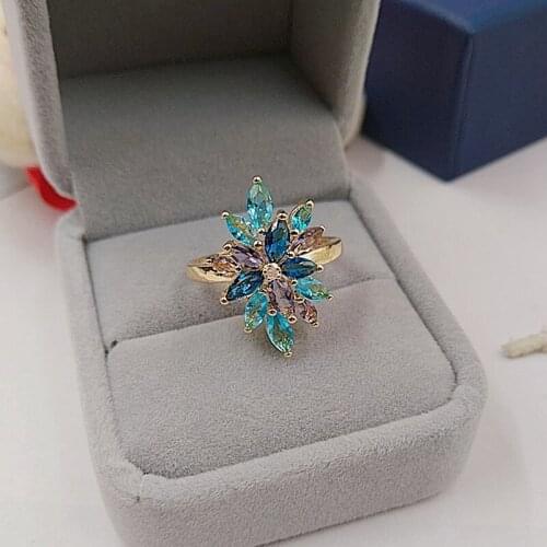 Gorgeous Feather Ring Bridal Wedding Jewelry Cocktail Party Women Fashion Accessories Luxury Anniversary Gift Butterfly Ring