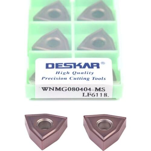 WNMG080404-MS LF6118 Wear-resistant CNC Lathe Tool Carbide Insert WNMG080408-MS LF6118 Coating Cutting Blade,For Stainless Steel