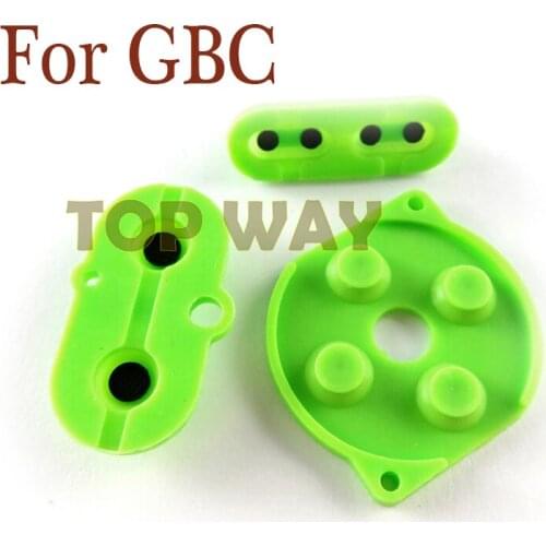 100sets For Nintendo Game Boy Color Colour Button Silicone Rubber Pad Conductive A B Select Start Rubber Button For GBC