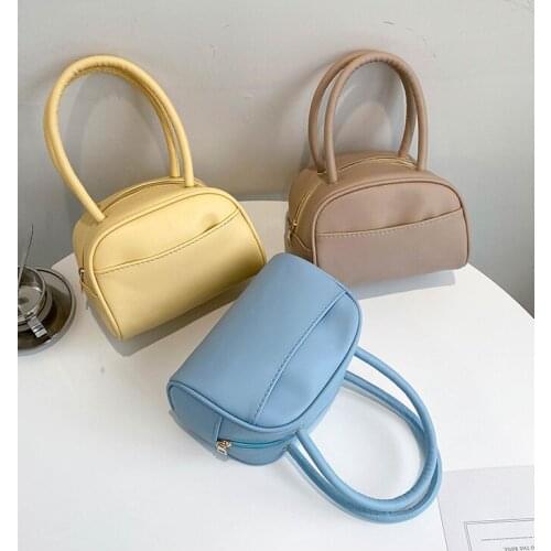 2021 New Style Summer Casual Elegant PU Solid Lychee Pattern Square Women Hand Bag XM3513