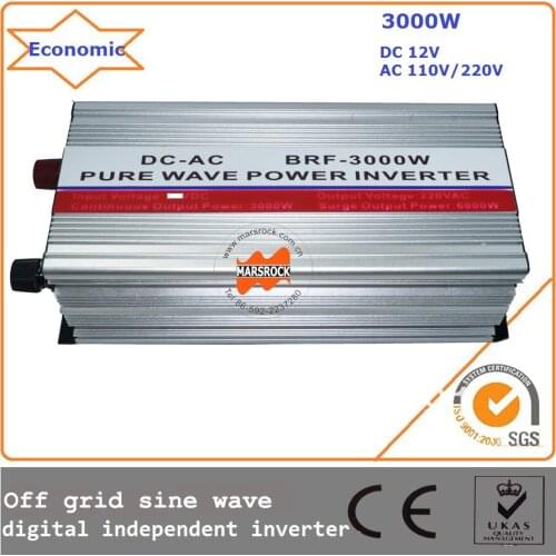 3000w 12/24Vdc 110/220Vac 50/60Hz off grid sine wave inverter, digital independent inverter with high quality,economic price