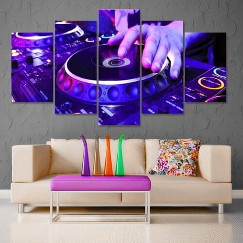 5 pieces of music ballroom modern bar canvas print art nightclub mural production wholesale canvas print poster gift decoration