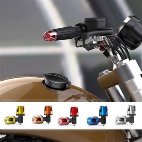 Motorcycle Accessories Motorbike Handlebar End Decal Metal Moto Grips Bar Ends Plug 7/8'' 22mm Universal Simple Installation