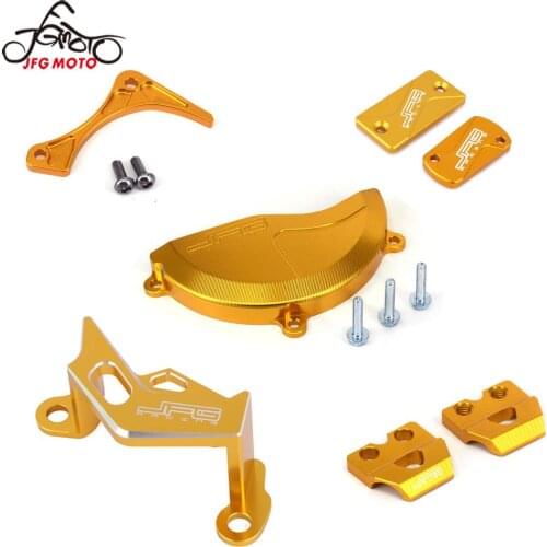 For Suzuki RMZ250 2010 2011 2012 2013 2014 2015 2016 Motorcycle CNC Aluminum Caliper Engine Protection Kit
