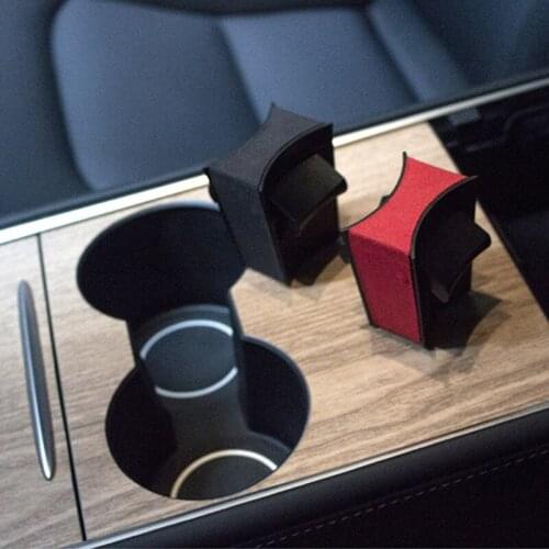 Auto Accessories For Tesla Model 3 Model Y 2021 Car Water Cup Slot Slip Limit Clip ABS Turn Fur Car Cup Holder Limiter