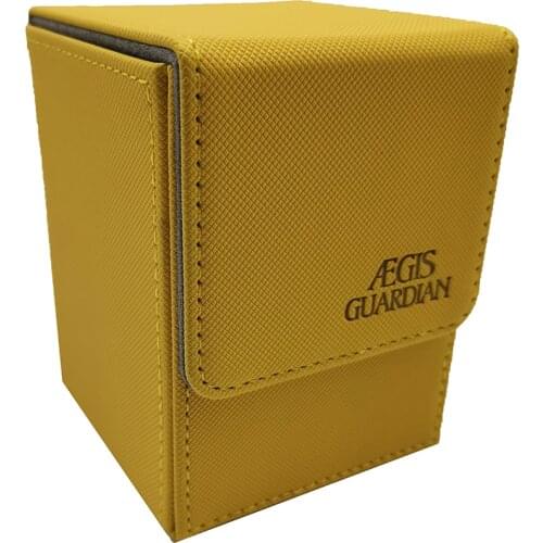 AEGIS GUARDIAN Premium Top Loading Card Box For Trading Card Game TCG Deck Case: Black