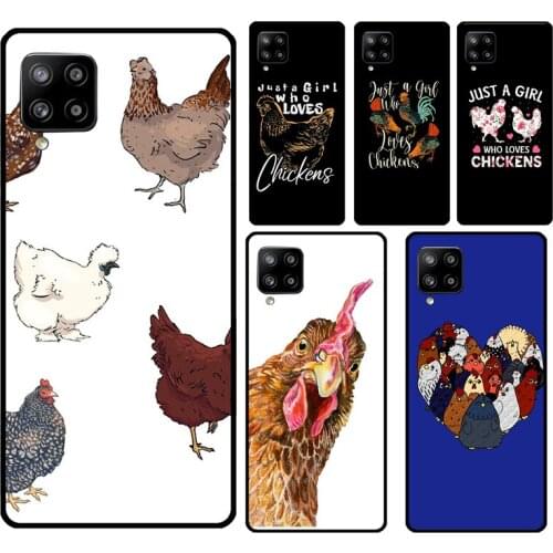 Loves Chickens chicks pattern Case For Samsung A72 A52 A42 A32 A12 A10 A20S A30 A40 A50 A70 A11 A31 A51 A71 A20e A21S