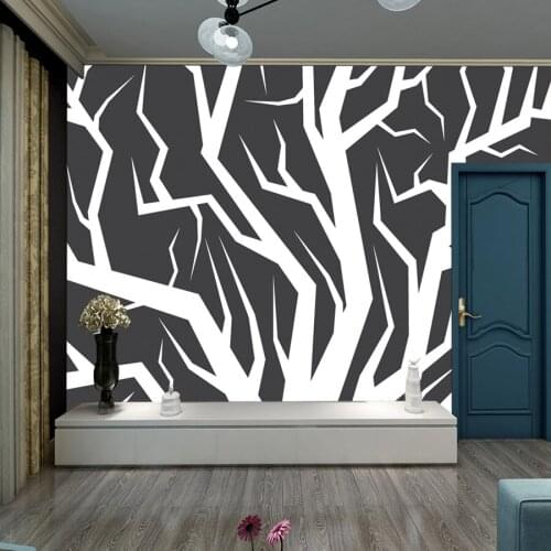 Black White Tree Nature Photo Custom 3 D Murals Rolls Removable Wallpaper for Living Room Vinyl PVC Contact Furniture Background