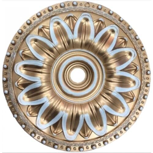 Decorative Plastic Ceiling Medallion for Lightining Lamp Base Medallion Leaf Pattern 40 cm 15.74