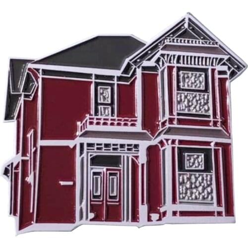 Beautiful Houses Hard Enamel Pins Villa Brooches Women Men Lapel Badges Backpack Collar Fashion Jewelry Gifts For Kids Friend