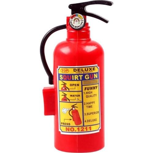 Simulation Lifelike Fire Extinguisher Toy Creative Plastic Water Gun Mini Spray Style Exercise Toy Kid Gift Bathtub Beach Squirt