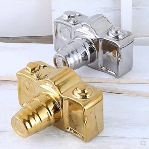 Nordic style ceramic camera crafts, study desk craft ornaments, birthday Christmas decorations, commemorative gifts