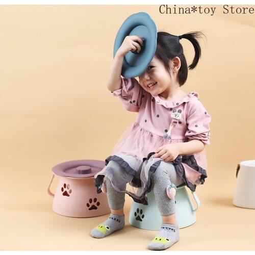 Cute Cartoon Children Potty Thickened with Lid Child Toilet Toilet Toilet Urinal Nocturnal Bucket Portable Toilet Potty