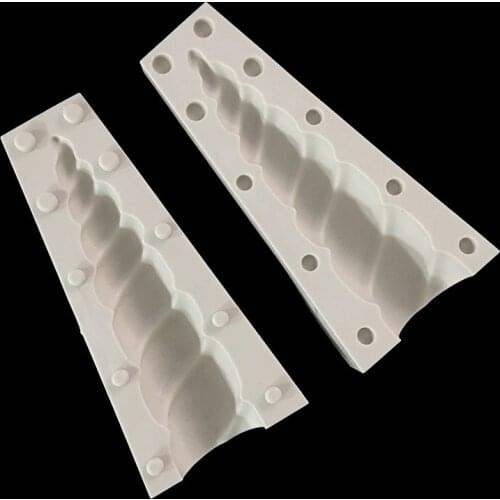 Minsunbak Large Unicorns Horn Fondant Mold Birthday Cake Decoration Chocolate Tool Kitchen Baking Tools Gumpaste Mold