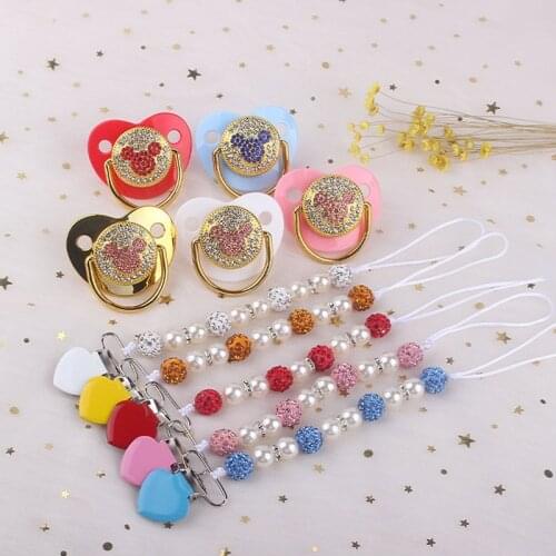 Fashion Baby Pacifier Clips Anti Out Chain Creativity Silica Gel Animal Styling Appease Pacifier Suit Baby Teething Chew Toy