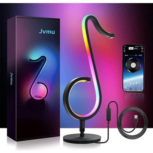 2021 New Night Light 20W Music Note RGB Decoration Lamp Remote Control Adjustable Bedroom Desktop Light
