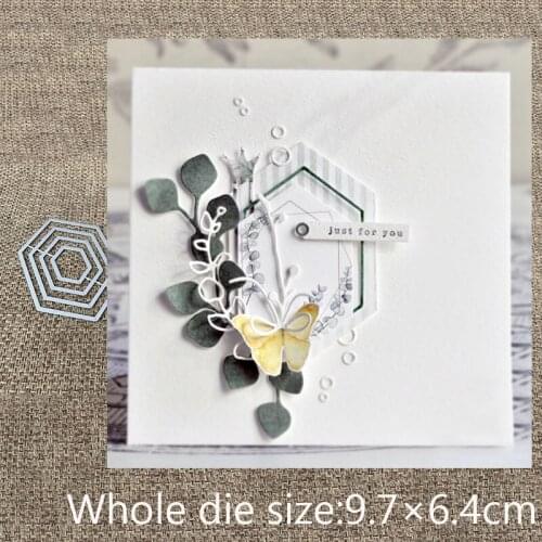 New Design Craft Metal Cutting Die cut dies 4pcs diamond frame decoration scrapbook Album Paper Card Craft Embossing die cuts