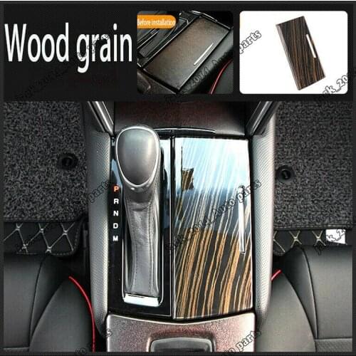 Wood grain Water Cup Holder Panel Cover Trim For Cadillac XTS 2015 2016 2017 2018