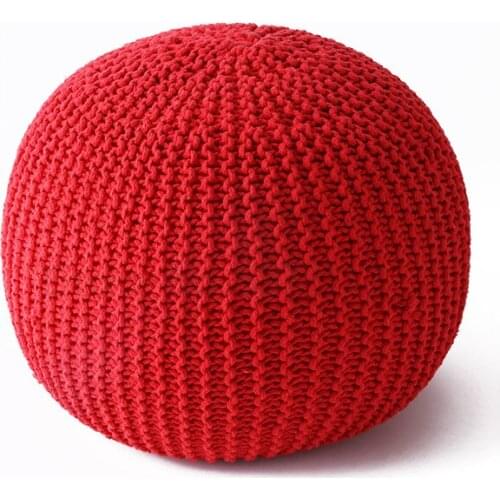 Simple washable round pier cushion sitting room sofa cushion hand woven FUTON