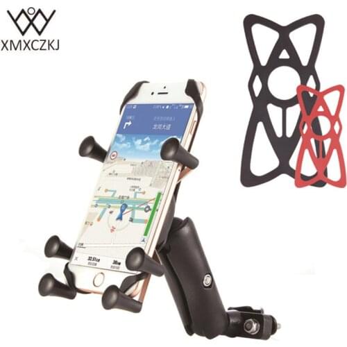 XMXCZKJ Holder Phone Adjustable Bike Bicycle Motorcycle Handlebar Mount Holder For Iphone Huawei XIAOMI GPS Smartphones Holder