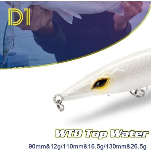 D1winter fishing Bait Top water pencil Fishing Accessories Lure110mm 6.5g long casting wobbler seabass pike Trout For fishing