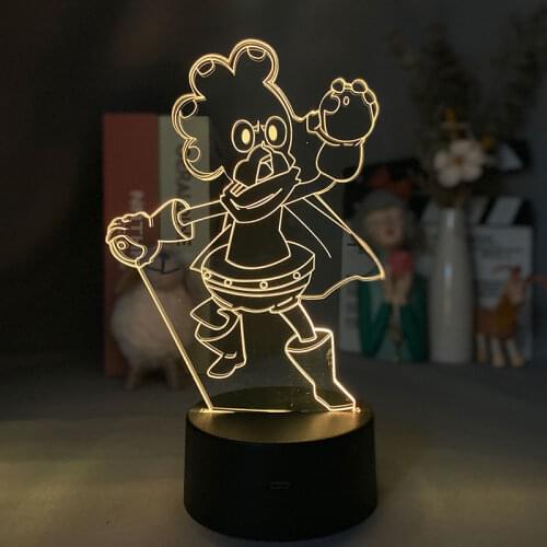 Cute Table Lamp 3D USB Night Light Minoru Mineta Nightlight My Hero Academia Smart Phone Control Room Club Decor Birthday Gift