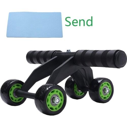 4 Wheel Abdominal Wheel Exercise Equipment Abdominal Muscle Trainer For Arms Roller Muscle Trainer Home Indoor Office Fitness