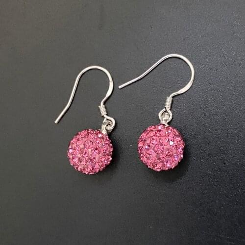 SALE Earrings Womens Fashion Jewelry for Women Wholesale New Crystal Ball Bead Drop Earrings Female Gift 22 Colors