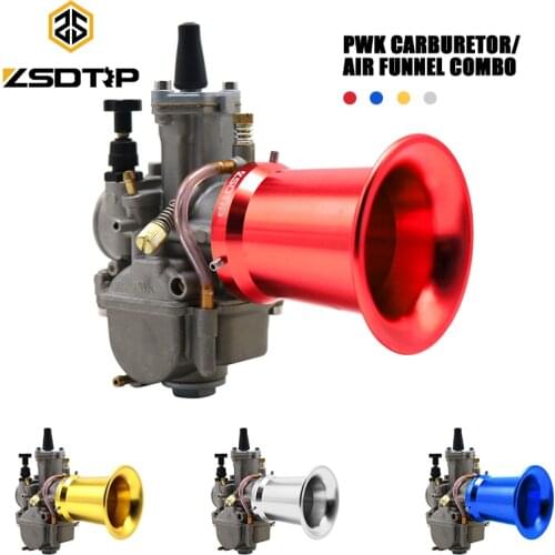 ZSDTRP 28 30 32 34mm Motorcycle Carburetor Carb with 50/55mm Carburedor Air Filter Cup For Honda Yamaha Pit bike 125cc 150cc KLX