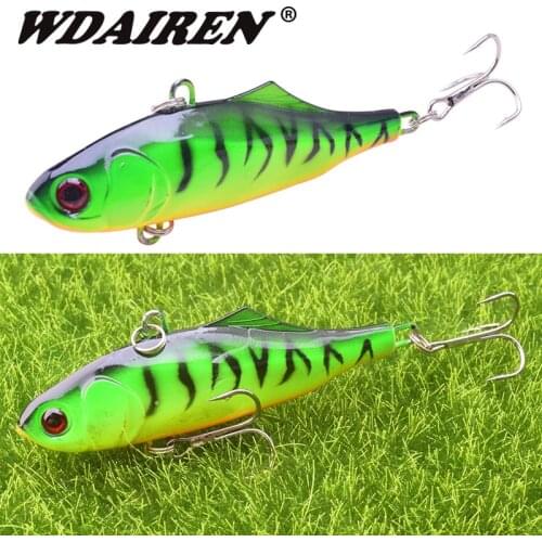 1Pcs Quick Sinking vibration Fishing Lure 70mm 23g VIB Hard Bait With Treble Hook Jig Wobblers Lures tackle Crankbait Pesca