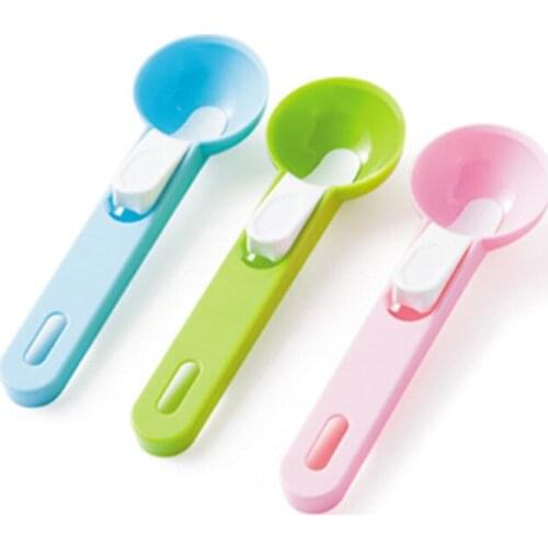 1Pcs Colorful Ice Cream Spoon Food -Grade Plastic Dig Ice Cream Ball Watermelon Fruit Digging Spherical Shape Cream Tools