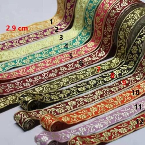 2.9cm nation style jacquard ribbon,XERY191210C