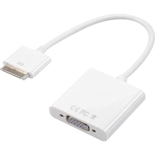 30pin Dock to VGA Video Connector Adapter for iPad for iPhone IOS8 8.1 Useful New