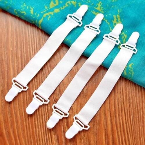 4Pcs/Set Nylon Elastic Band Bed Sheet Fix Buckle Strong Plastic Clips Holder Bed Sheets Fasteners Clip